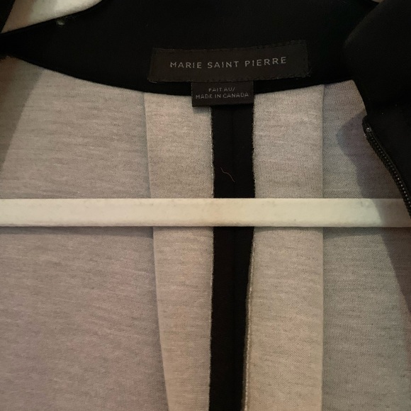 Black Marie Saint Pierre jacket, scuba like fabric - Picture 2 of 3